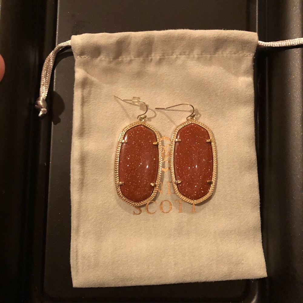 Kendra Scott Danielle Earrings- Brown/Copper